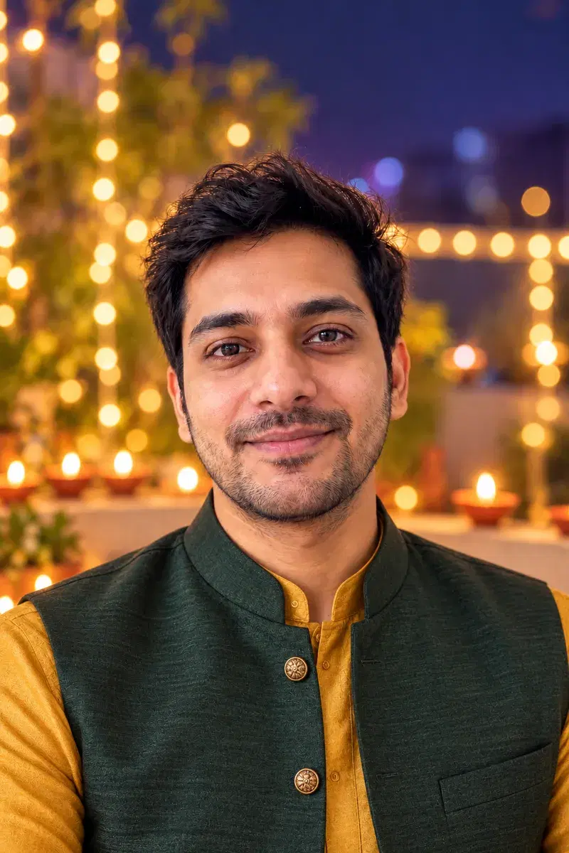 Festive Kurta style generated with StyleFit